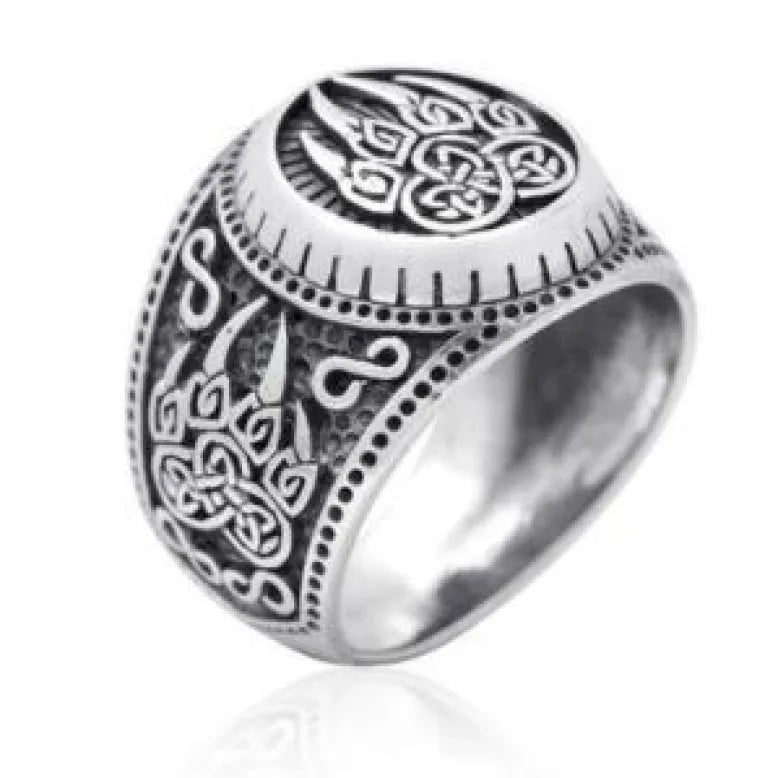 Retro Punk Geometric Metal Plating Men'S Rings