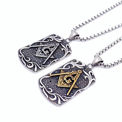 Retro Punk Geometric Symbol 304 Stainless Steel Men'S Charms Pendant Necklace