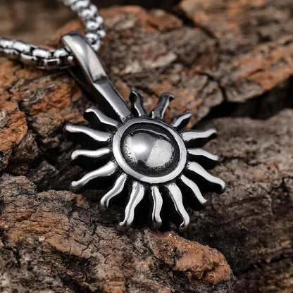 Retro Punk Sun 304 Stainless Steel Men'S