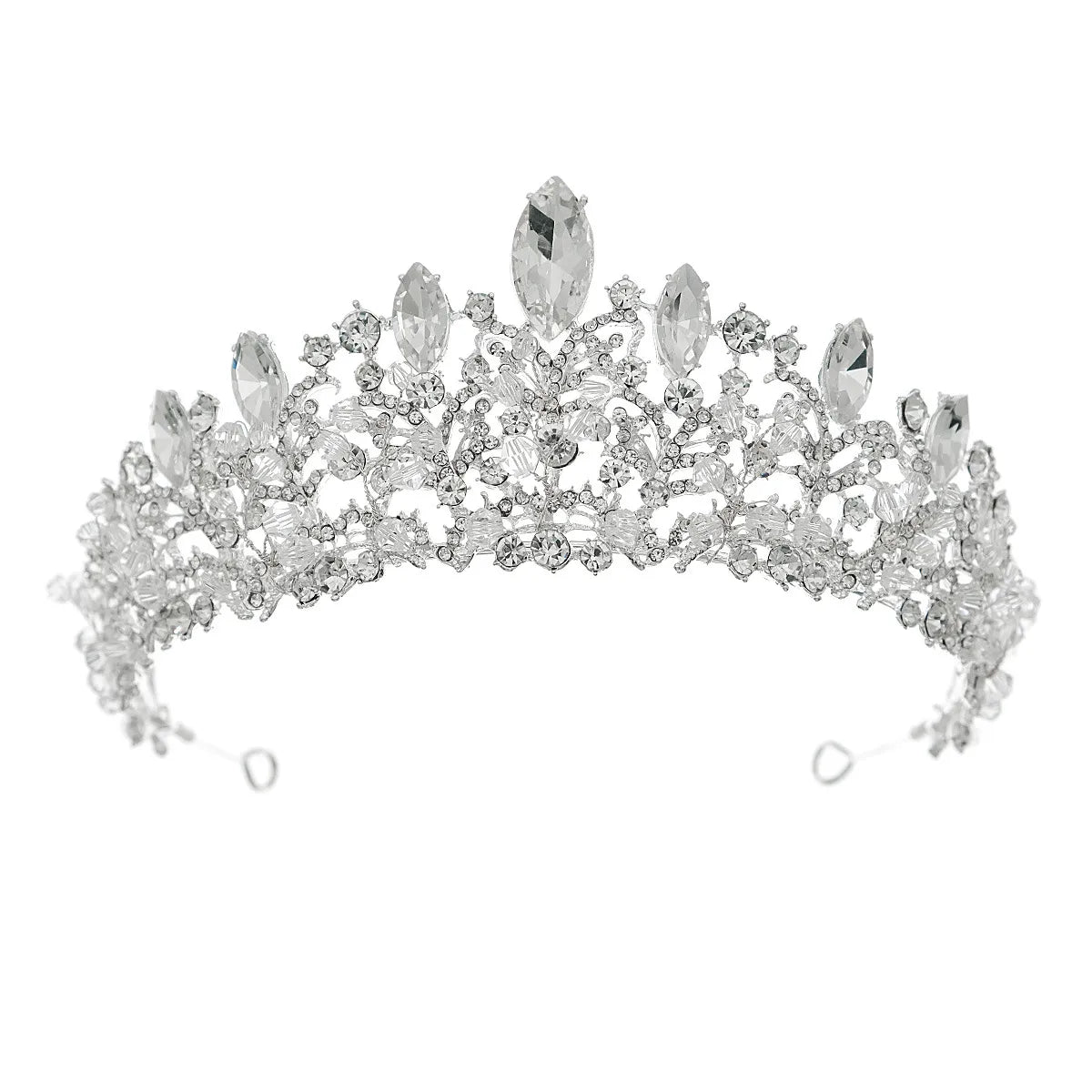 Retro Romantic Oval Alloy Inlay Rhinestones Crown