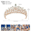 Retro Romantic Oval Alloy Inlay Rhinestones Crown