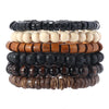 Retro Round Wood Beaded Men'S Bracelets