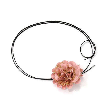 Retro Sexy Flower Cloth Women's Choker