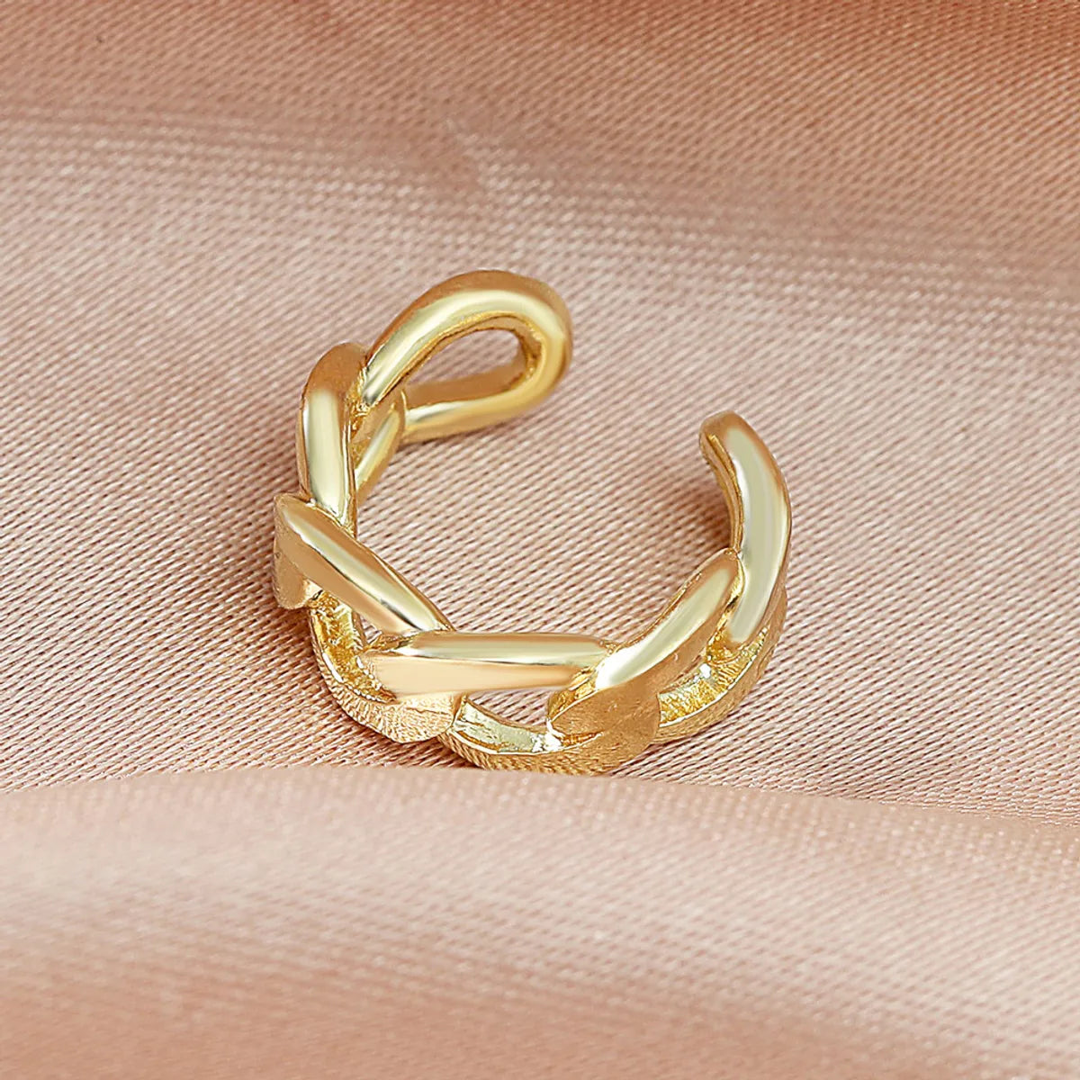 Retro Simple C-shaped Non-hole Copper Ear Bone Clip