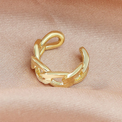 Retro Simple C-shaped Non-hole Copper Ear Bone Clip