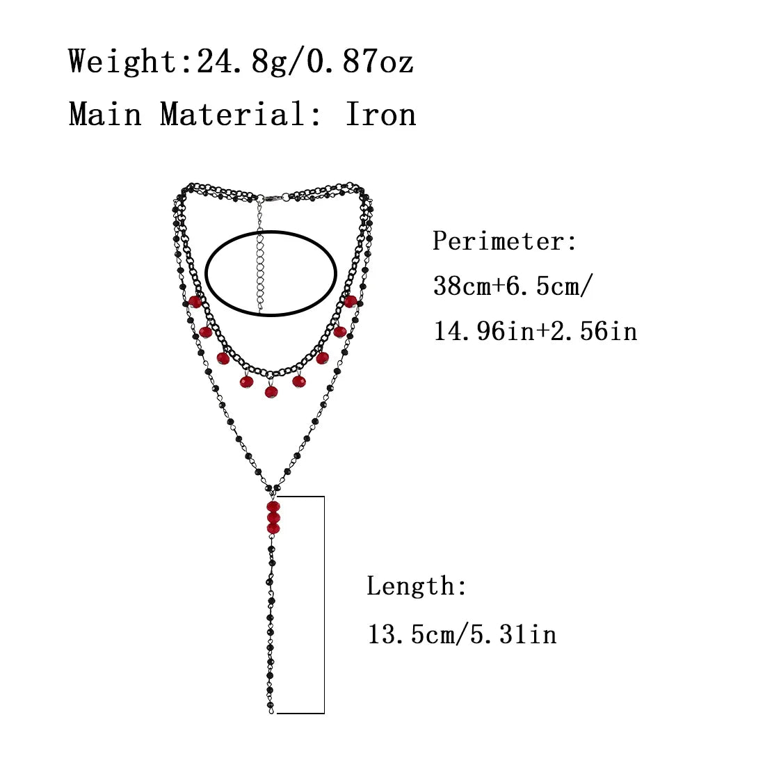 Retro Simple Style Chain Iron Wholesale Pendant Necklace