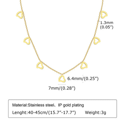 Retro Simple Style Cross Four Leaf Clover Lightning Stainless Steel Plating Inlay Zircon 18k Gold Plated Necklace