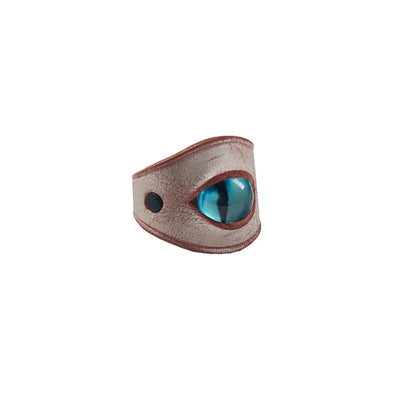 Retro Simple Style Eye Pu Leather Wholesale Rings