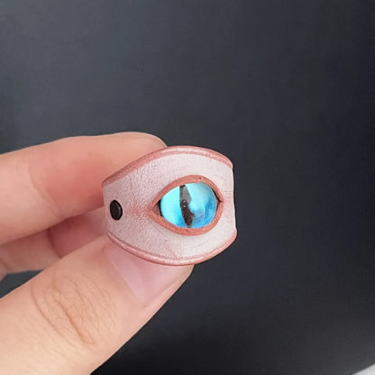 Retro Simple Style Eye Pu Leather Wholesale Rings