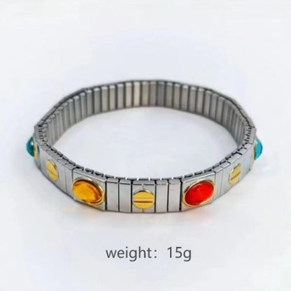 Retro Simple Style Geometric 304 Stainless Steel Bracelets In Bulk