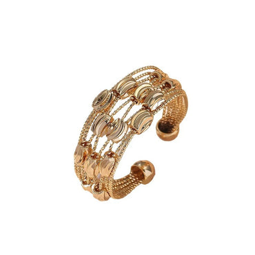 Retro Simple Style Geometric Copper Plating 18k Gold Plated Open Rings