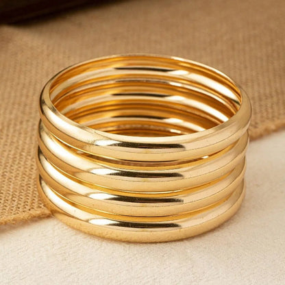 Retro Simple Style Geometric Metal Wholesale Bangle