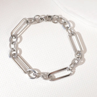 Retro Simple Style Geometric Solid Color 304 Stainless Steel Bracelets In Bulk