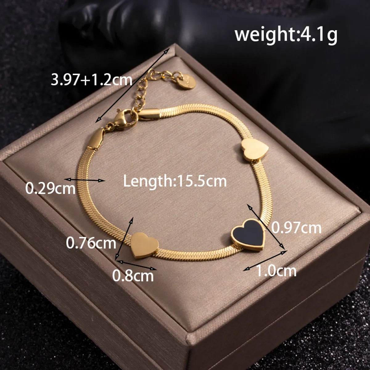 Wholesale Jewelry Retro Simple Style Heart Shape 304 Stainless Steel Plating Bracelets Earrings Necklace