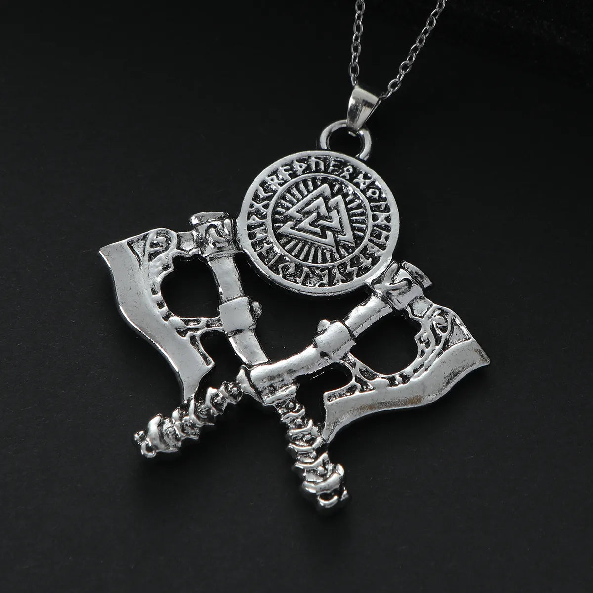 Retro Simple Style Letter Axe Alloy Unisex Pendant Necklace