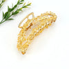 Retro Simple Style Moon Alloy Crystal Knitting Hair Claws