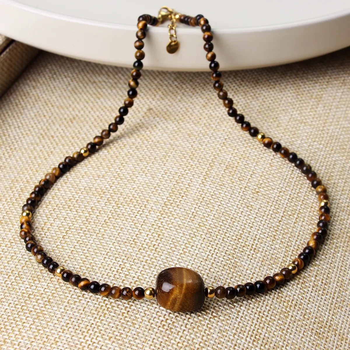 Retro Simple Style Necklace 316 Stainless Steel  Natural Stone Wholesale Necklace