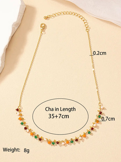 Retro Simple Style Round Alloy Plating Women'S Necklace