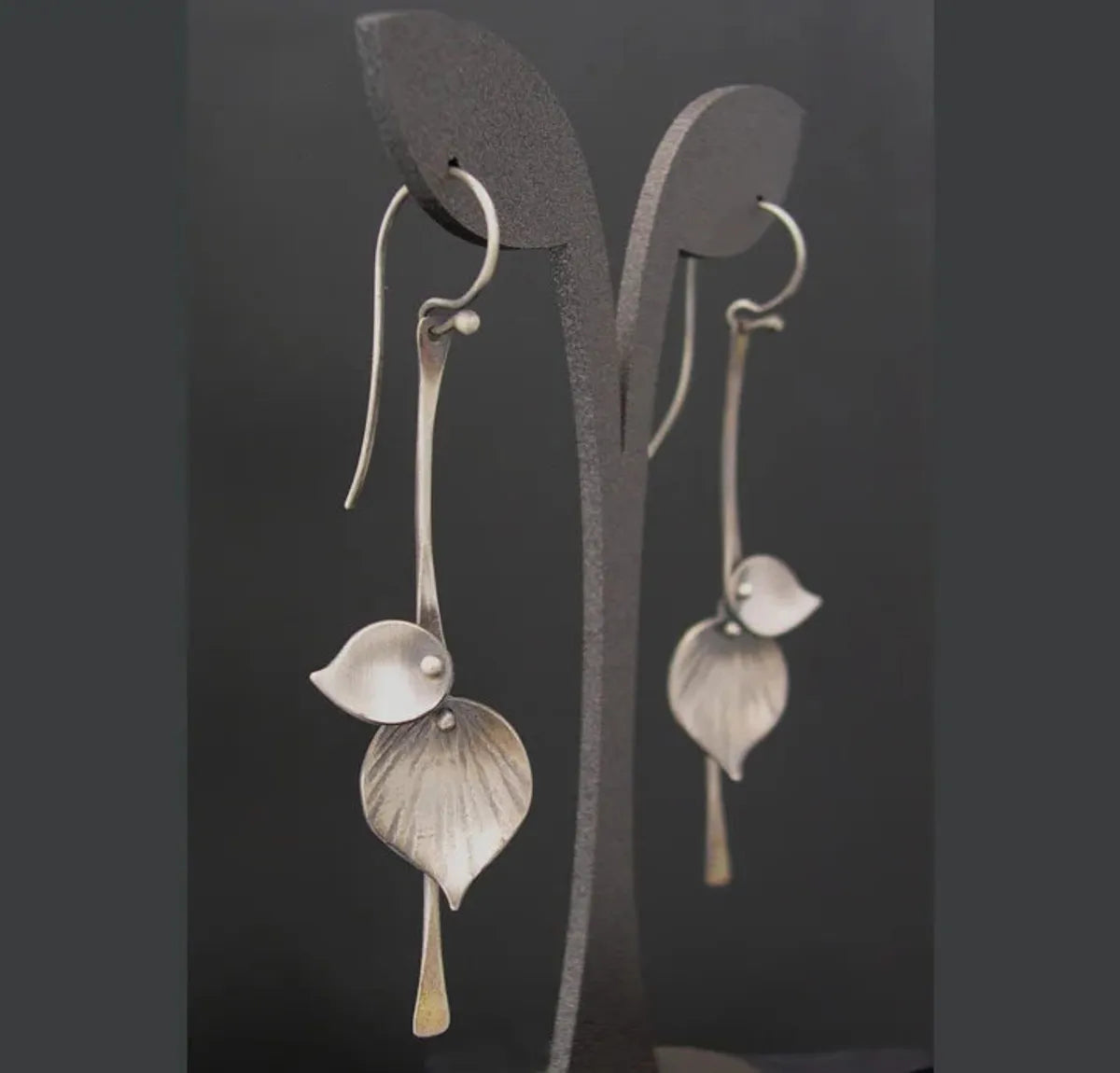 Retro Simple Tree Leaf Earring Jewelry Metal Earrings