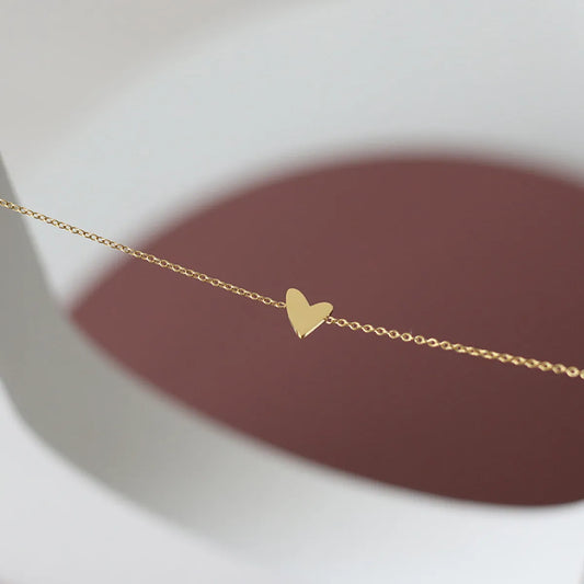 Simple Style Heart 304 Stainless Steel 18K Gold Plated Bracelets In Bulk