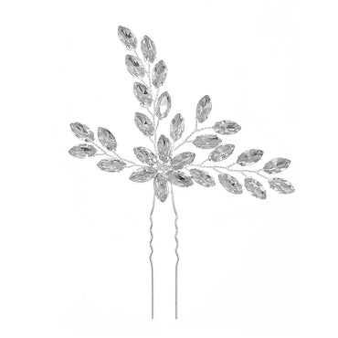 Retro Snowflake Rhinestone Hairpin