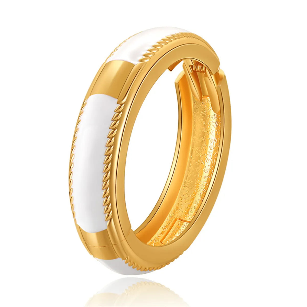 Retro Solid Color Alloy Enamel Women's Bangle