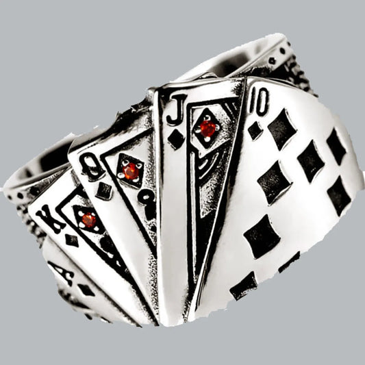 Retro Solid Color Alloy Plating Men'S Rings