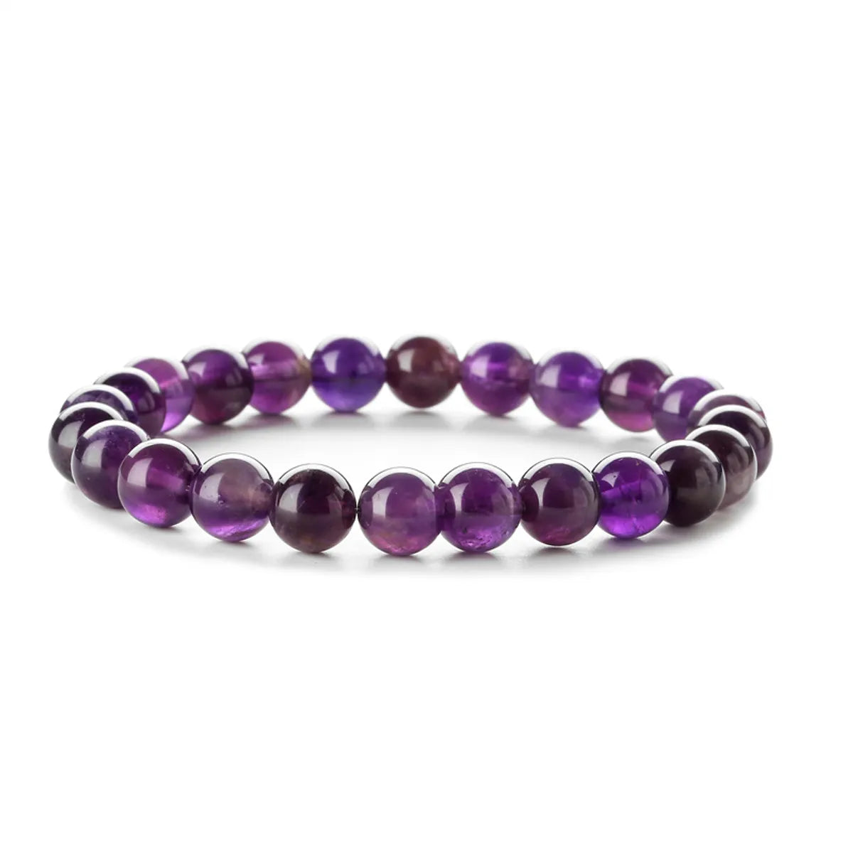 Retro Solid Color Beaded Natural Stone Bracelets