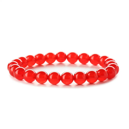 Retro Solid Color Beaded Natural Stone Bracelets