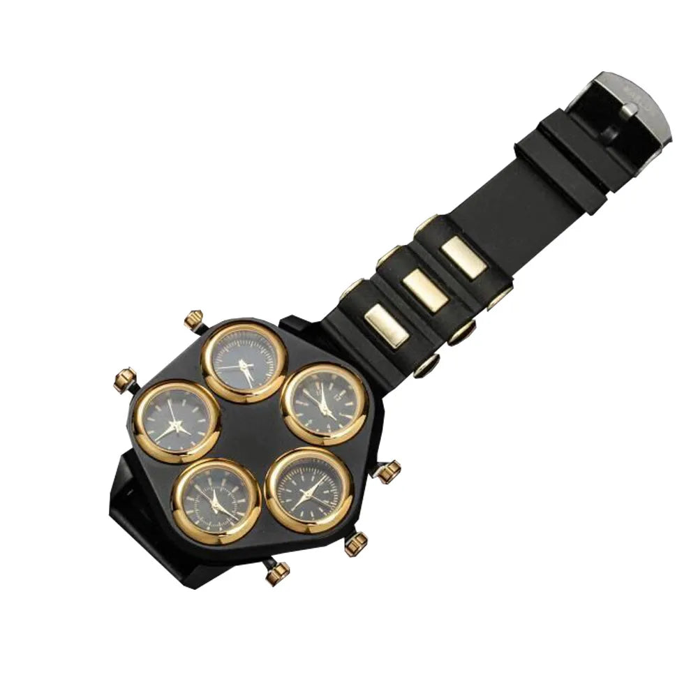 Retro Solid Color Buckle Quartz Men'S Watches