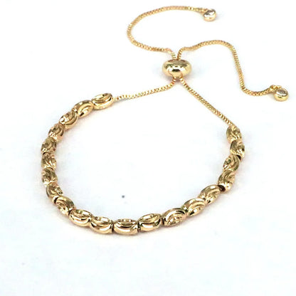 Retro Solid Color Copper Gold Plated Bracelets In Bulk