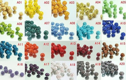 1 Piece Diameter 10mm Hole 1~1.9mm Soft Clay Rhinestones Solid Color Beads