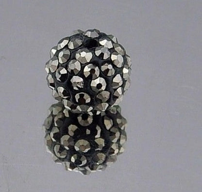 1 Piece Diameter 10mm Hole 1~1.9mm Soft Clay Rhinestones Solid Color Beads