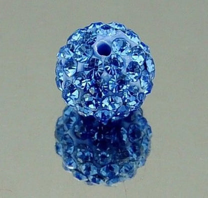 1 Piece Diameter 10mm Hole 1~1.9mm Soft Clay Rhinestones Solid Color Beads