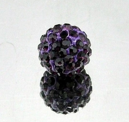 1 Piece Diameter 10mm Hole 1~1.9mm Soft Clay Rhinestones Solid Color Beads