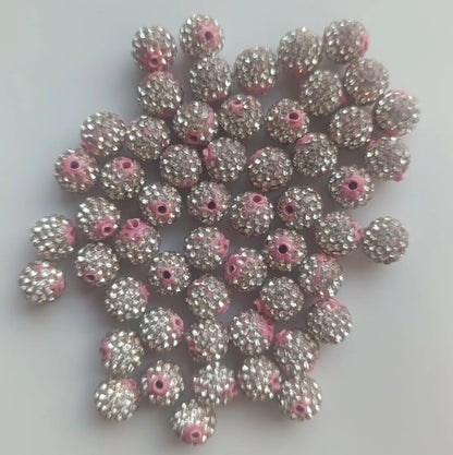 1 Piece Diameter 10mm Hole 1~1.9mm Soft Clay Rhinestones Solid Color Beads