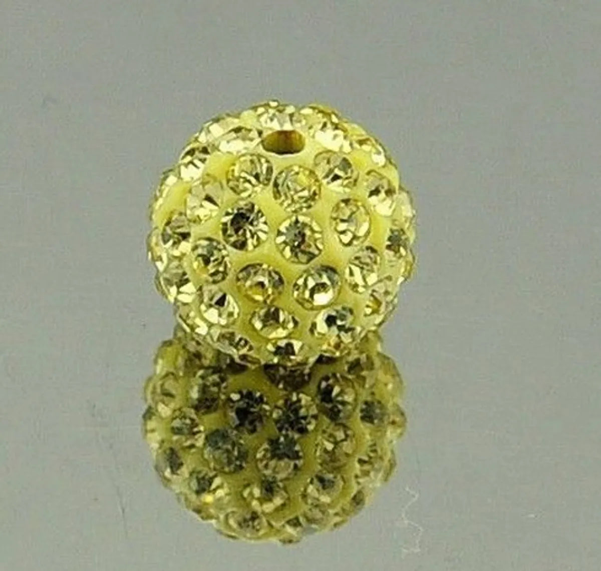 1 Piece Diameter 10mm Hole 1~1.9mm Soft Clay Rhinestones Solid Color Beads