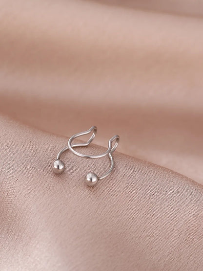 Retro Solid Color Stainless Steel Nose Ring