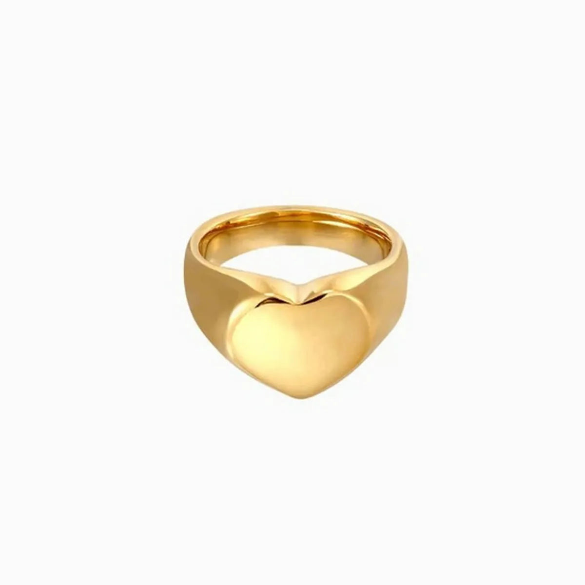 Retro Stainless Steel Love Heart-shaped Ring