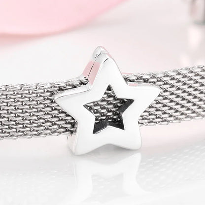 Retro Star Heart Shape Bow Knot Sterling Silver Jewelry Accessories