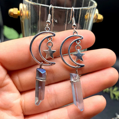 Retro Star Moon Alloy Women'S Drop Earrings 1 Pair