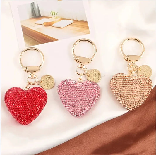 Retro Streetwear Heart Shape Alloy Women'S Bag Pendant Keychain