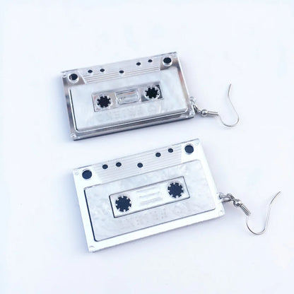 Retro Style Tape Mini Stereo Funny Radio Earrings Ear Clip