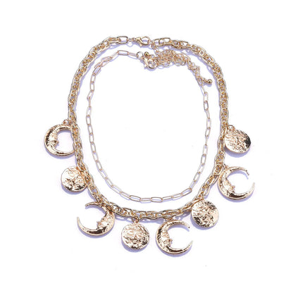 Retro Sun Moon Alloy Wholesale Bracelets Necklace