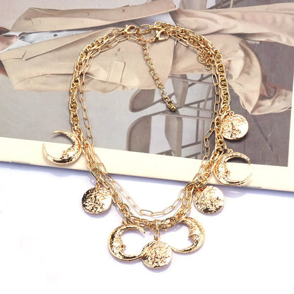 Retro Sun Moon Alloy Wholesale Bracelets Necklace