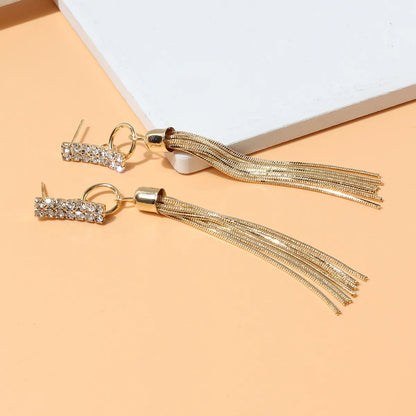 Retro Tassel Alloy Plating Women's Dangling Earrings 1 Pair