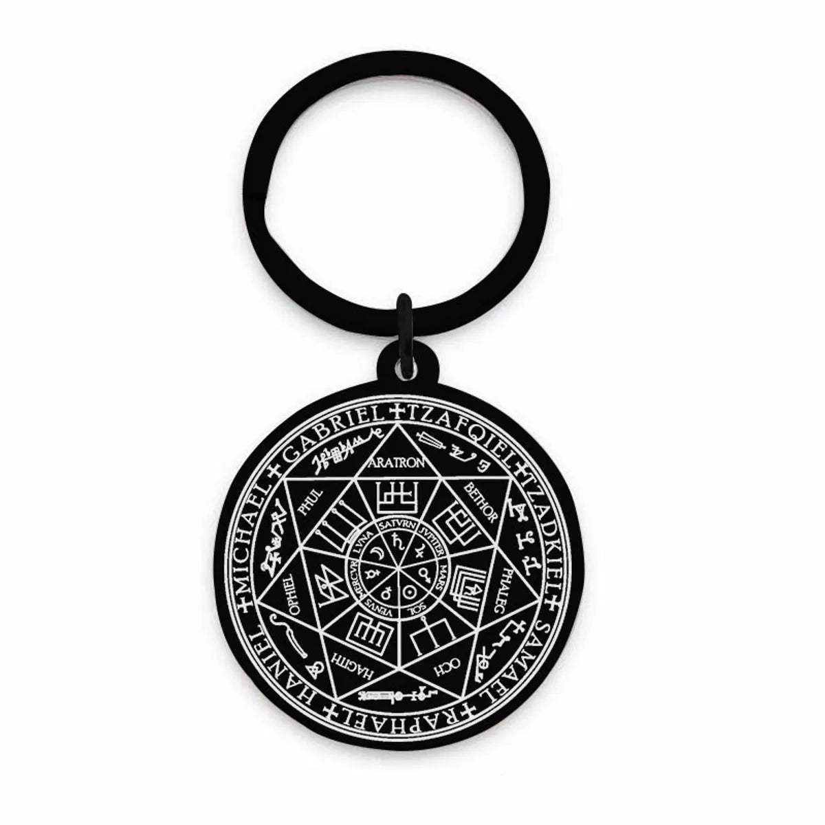 Retro Totem Symbol Stainless Steel Pendant Necklace Keychain