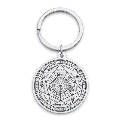 Retro Totem Symbol Stainless Steel Pendant Necklace Keychain