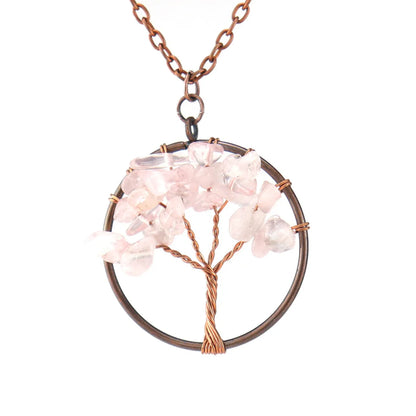 Retro Tree Agate Plating Pendant Necklace 1 Piece