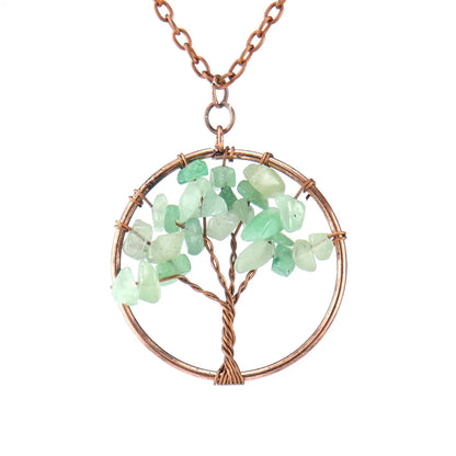 Retro Tree Agate Plating Pendant Necklace 1 Piece